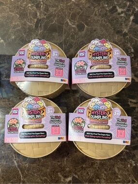 Mystery Dumpling Cherry Blossom Scented  - Pink Holographic Edition-4 Pack